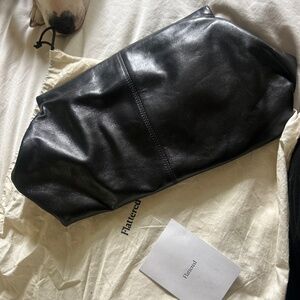 Flattered Clay Clutch in Black - Like New